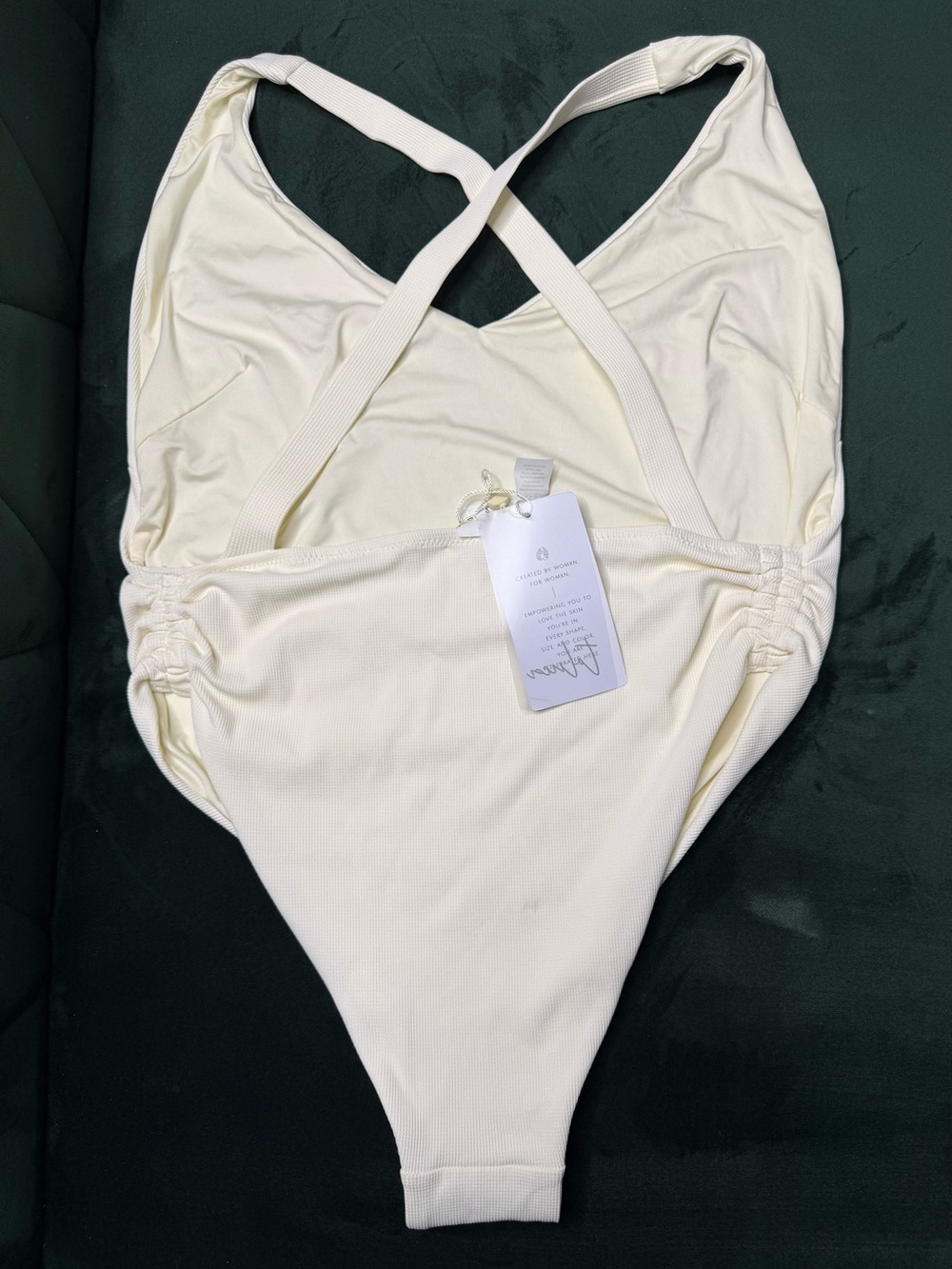 Toluca Swim Ribbed One-Piece Swimsuit with Cross-Back Straps